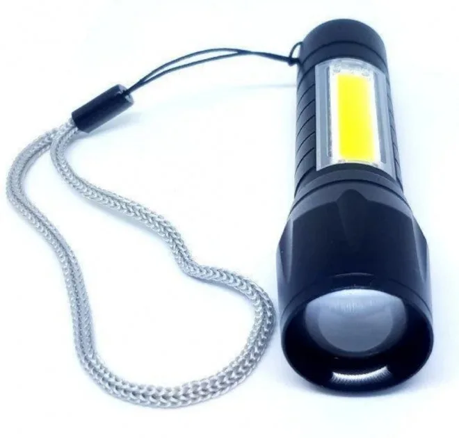 Ліхтар кишеньковий акумуляторний Police BL-511 з COB ZOOM USB, у кейсі