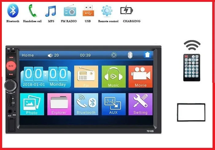 Автомагнитола Pioneer 2DIN 7010 Little + пульт