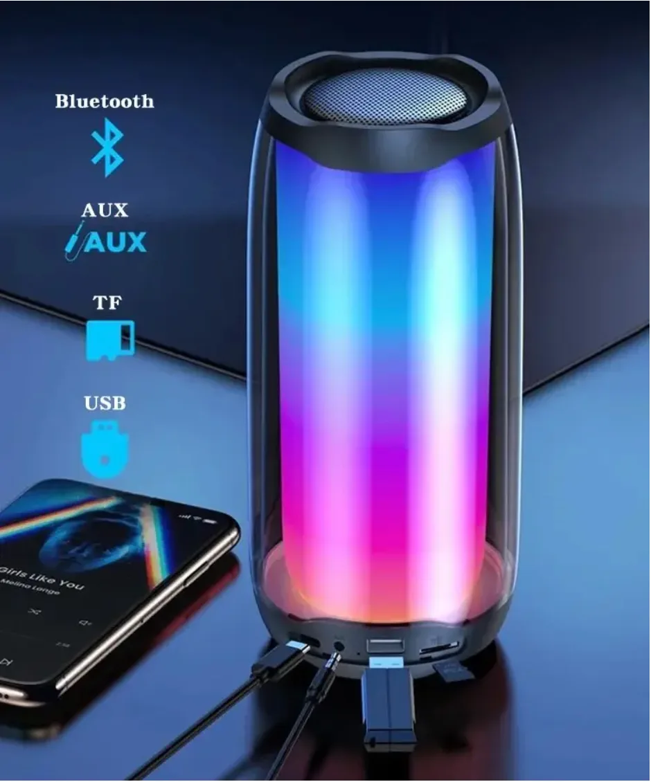 Беспроводная Bluetooth-колонка JBL Pulse 4, с подсветкой, радио, микрофоном, влагозащищенная