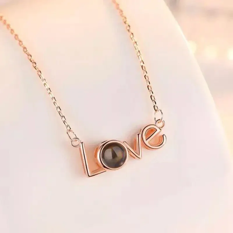 Кулон LOVE з проекцією Я тебе люблю UTM ХІТ колір золото