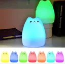 Photo 1 — Silicone Kids' Night Light "Cat" 7 Modes