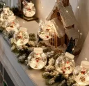 Photo 2 — Curtain string light with Santa & balls, 3.0 m, 10 balls, warm white