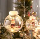Photo 4 — Curtain string light with Santa & balls, 3.0 m, 10 balls, warm white