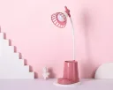 Photo 3 — Desk lamp EL-2176 with 1200mAh power bank function and phone holder, pink