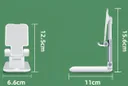 Фото 5 — Підставка-тримач настільна для телефону і планшета Folding Desktop Phone Stand, рожева