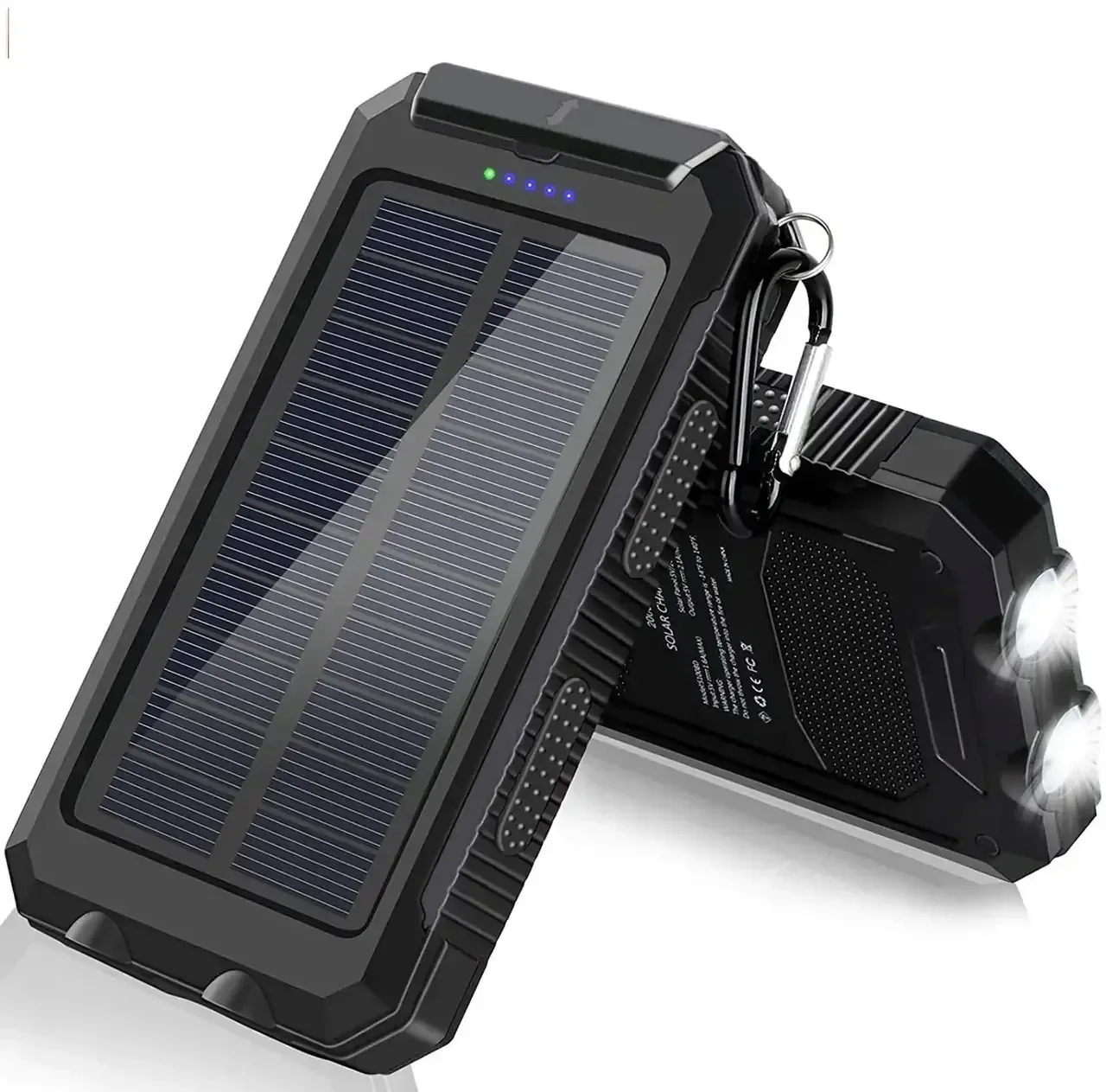POWER BANK D003 на 30000mAh та 2 USB із сонячною панеллю