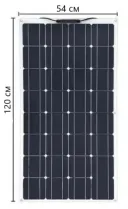 Фото 4 — Сонячна панель Solar Board 100W, габарити 1200*540*35мм