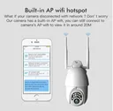 Фото 3 — Камера IP вулична відеоспостереження поворотна WiFi Sdeter IPC-V380-Q10 1080P