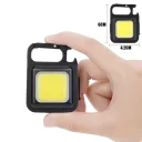 Photo 5 — Rechargeable LED COB Keychain Flashlight with Carabiner and Magnet, 500mAh