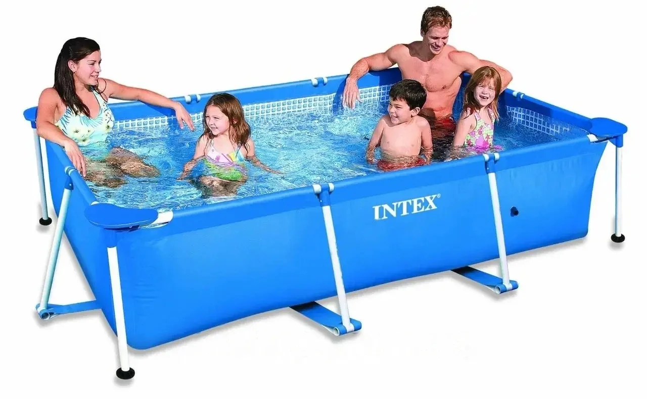 Басейн каркасний прямокутний збірний Intex 28270 (58983), 220x150x60 см