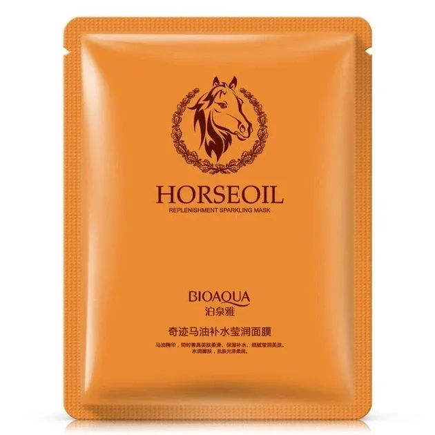 Маска для лица увлажняющая Bioaqua Horse Oil Sparkling Mask 30 г