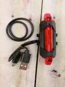 Photo 5 — Rear rechargeable bike light SD-616, red light