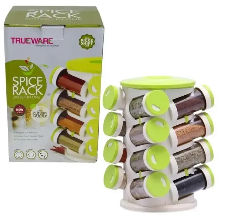 Органайзер для специй вращающийся, пластиковый, Spice Rack 16 в 1, карусель