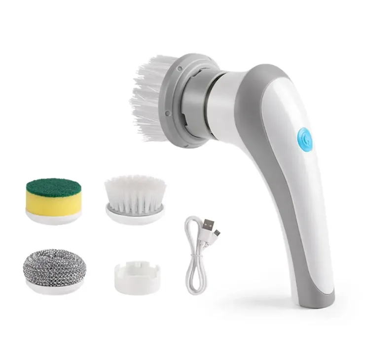 Щітка для миття посуду акумуляторна, з насадками, Electric Cleaning Brush