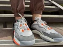 Photo 3 — Men's leather sneakers SupoA2486-2, gray with orange stripes