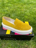 Photo 1 — Women's Moccasins Genuine Suede UA-TM0670 Yellow