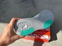 Photo 4 — Men's leather sneakers SupoA2486-6, gray with light blue stripes