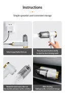 Фото 3 — Складаний пилосос в авто з акумулятором Q8 (USB 5V-8.4V)