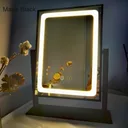 Фото 4 — Зеркало косметическое прямоугольное LED Lamp Mirror с LED подсветкой