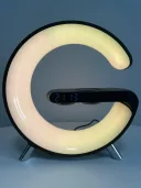 Фото 4 — Світильник-нічник RGB Smart Light Sound Machine, бездротова зарядка 15W, Bluetooth-колонка 3W, чорний
