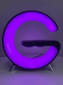 Фото 6 — Світильник-нічник RGB Smart Light Sound Machine, бездротова зарядка 15W, Bluetooth-колонка 3W, чорний