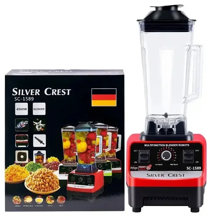 Блендер для коктейлів і смузі Silver Crest SC-1589, 4500 Вт, чаша 2 л