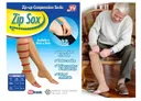 Фото 1 — Компресійні гольфи на блискавці Zip Sox проти набряклості ніг, бежеві, S/M