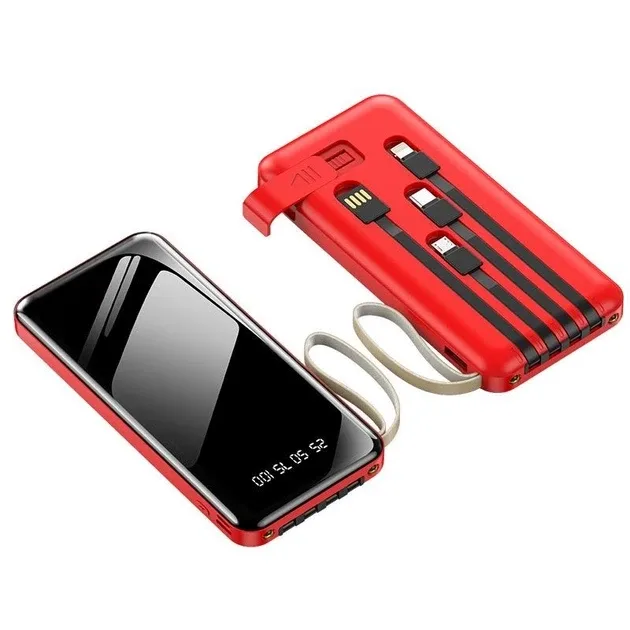 Повербанк ProTech Z-15 8000mAh с LED фонарём, кабель 4в1 USB/Type-C/micro USB