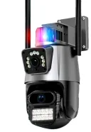 Photo 5 — Outdoor PTZ security WiFi camera Dual Lens Zoom 8MP, siren, zoom, iCSee remote access
