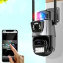 Photo 3 — Outdoor PTZ security WiFi camera Dual Lens Zoom 8MP, siren, zoom, iCSee remote access