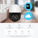 Фото 4 — Камера відеоспостереження вулична IP Wi-Fi PTZ-D4, купольна поворотна, IP66, біло-чорна