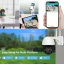 Фото 3 — Камера відеоспостереження вулична IP Wi-Fi PTZ-D4, купольна поворотна, IP66, біло-чорна