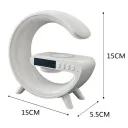 Фото 2 — Настільна смарт-лампа G-Smart Light G63 RGB з бездротовою зарядкою та Bluetooth-колонкою 10W, біла