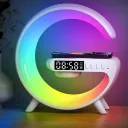 Фото 3 — Настільна смарт-лампа G-Smart Light G63 RGB з бездротовою зарядкою та Bluetooth-колонкою 10W, біла