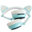 Фото 3 — Бездротові навушники "Котячі вушка" CatEar ST77M, RGB підсвітка, Bluetooth, MP3, синій