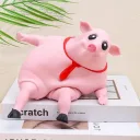 Фото 4 — Іграшка антистрес сквіш велика Рожева свинка Pink Pig, 50 см
