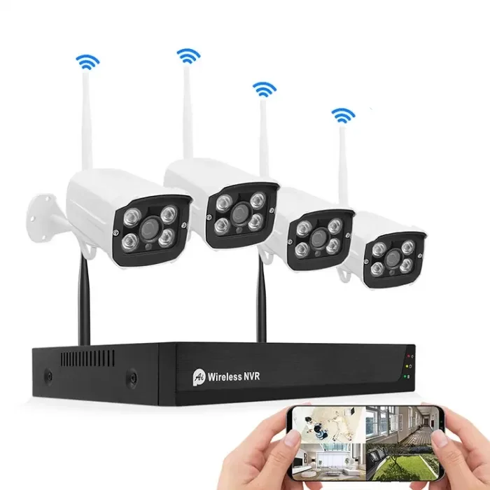 Комплект відеоспостереження на 4 камери NVR KIT 601, WiFi, 4CH, з реєстратором