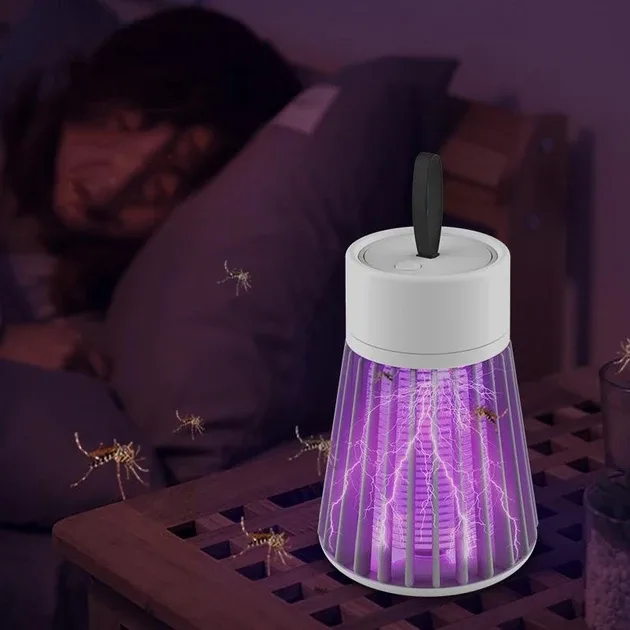 Лампа-ловушка для насекомых USB Electric Shock Mosquito Lamp с электрическим током