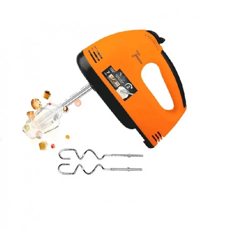 Міксер DOMOTEC R6633O, 7 швидкостей, 260 Вт, 2 віночки + 2 гачки для тіста
