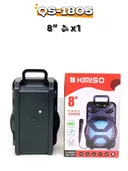 Фото 6 — Колонка Kimiso QS-1805 8" портативна потужна, з дротовим мікрофоном, вулична