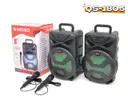 Фото 3 — Колонка Kimiso QS-1805 8" портативна потужна, з дротовим мікрофоном, вулична