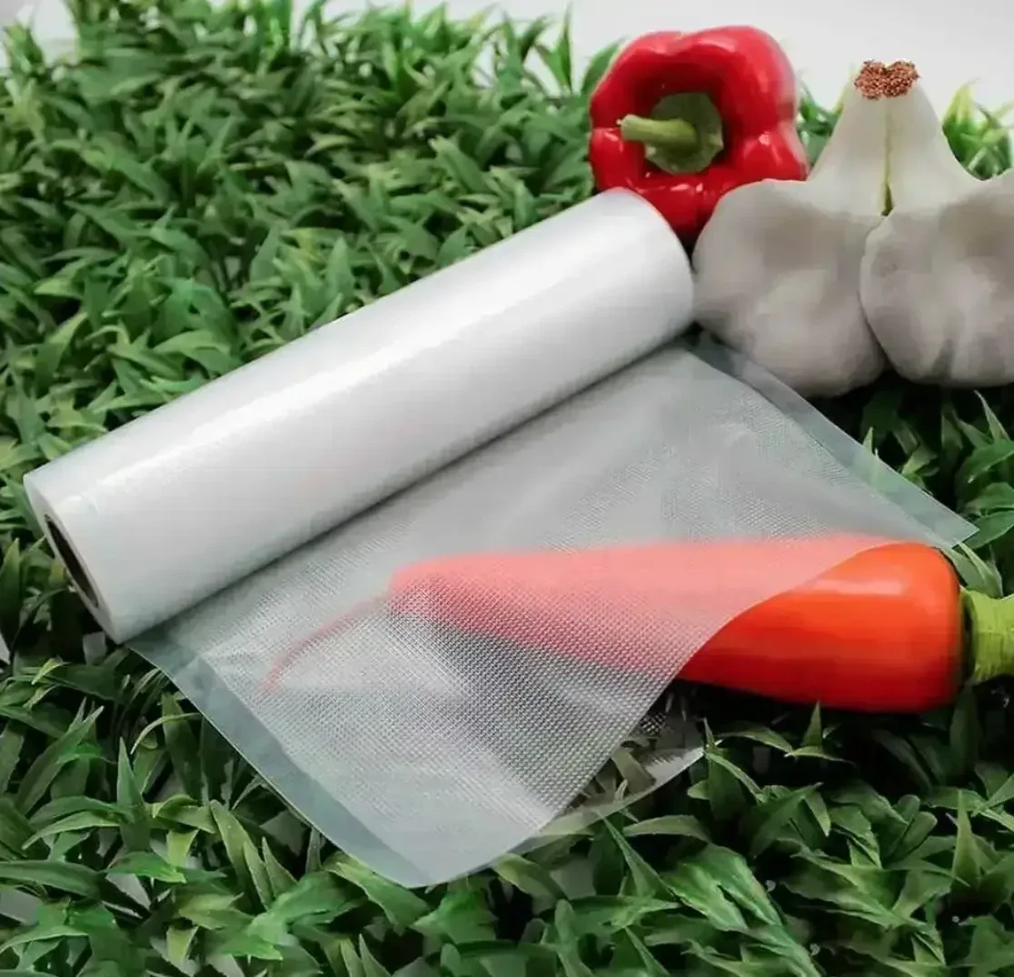 Вакуумные пакеты для вакууматора 30×500 см в рулоне, пищевые