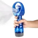 Фото 1 — Вентилятор ручний Water Spray Fan зі зволожувачем, портативний міні-вентилятор, синій
