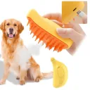 Photo 1 — Steam massage brush 3-in-1 (steam, massage, moisturizing) for dog and cat fur, USB, SBC-1