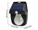 Фото 4 — Ліхтар на сонячній батареї з датчиком руху Solar Wall Lamp COBA CL-118