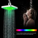 Фото 2 — Лійка для душу AND XL-902, LED RGB світлодіодна, квадратна 150 мм