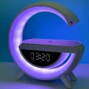 Фото 1 — Нічник акумуляторний з годинником G BT-3401 Smart Light Sound Machine чорний