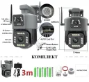 Фото 4 — Вулична камера V380, 4G/Wi-Fi, 8 Мп, 2 об'єктиви, поворотна, сигналізація, віддалений перегляд