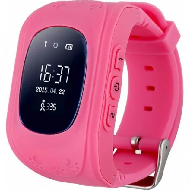 Дитячий смарт-годинник-телефон Smart Baby Watch Q50 з GPS-трекером, рожевий