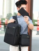Фото 4 — Рюкзак міський 3в1 Backpack 9018 дорожній комплект чорний